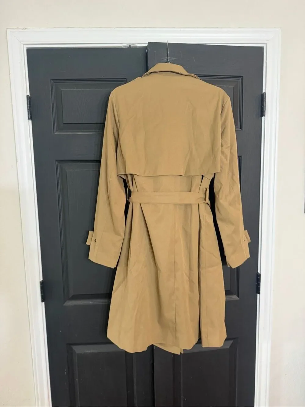 Purepear Women Spring Jackets Long Trench Coats Water Resistant NWT Size L